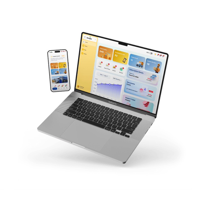 Venba platform preview across devices, alternate view
